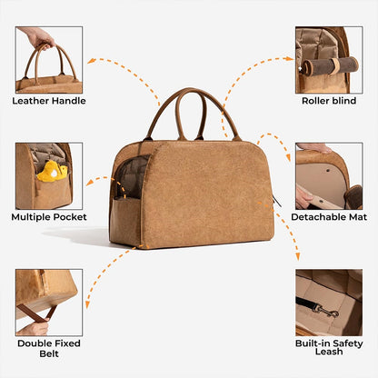 Eco-Friendly Pet Travel Bag – Multi-Functional & Stylish for Urban Adventures