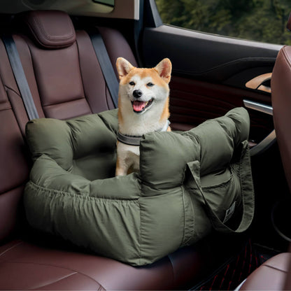 Large Dog Car Seat Bed – Portable & Comfortable Pet Bolster for Outings