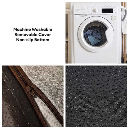 All-Season Thick Plush Washable Pet Pillow Bed for Large Cat & Dog