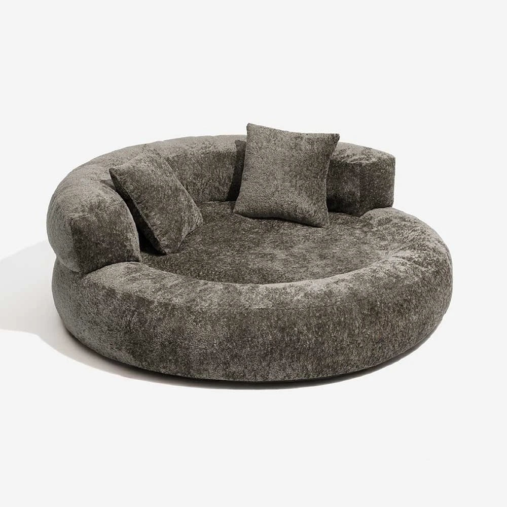 Luxe Removable Orthopedic Donut Dog Bed with Pillow