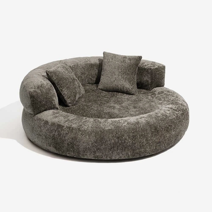 Luxe Removable Orthopedic Donut Dog Bed with Pillow