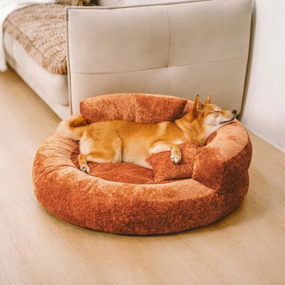 Luxe Removable Orthopedic Donut Dog Bed with Pillow